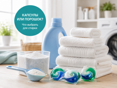 Капсулы или порошок: что выбрать для стирки? Капсулы или порошок: что выбрать для стирки?