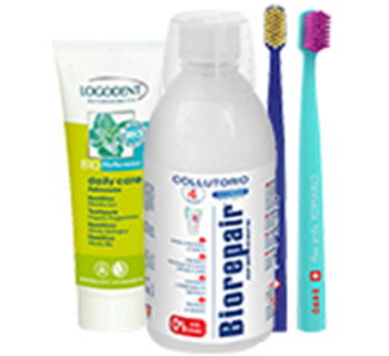 Зубные пасты, щётки и ополаскиватели
