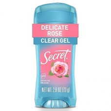 Дезодорант Secret Delicate Rose Clear Gel 96 г – женский гелевый антиперспирант 48 часов защиты от пота и запаха