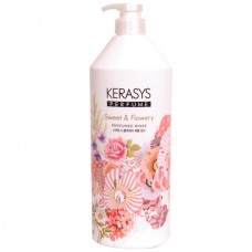 Парфюмированный кондиционер-бальзам для волос Kerasys Sweet and Flowery 1000мл