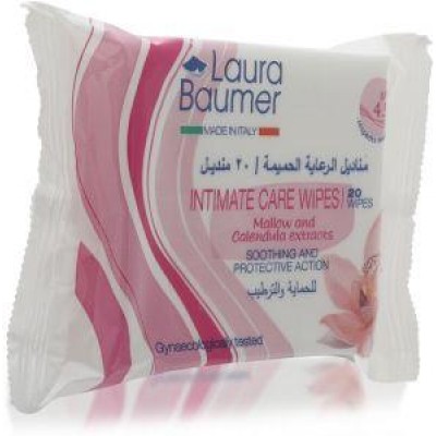 СЕРВЕТКИ ВОЛОГІ ДЛЯ ІНТИМНОЇ ГІГІЄНИ LAURA BAUMER 20 шт.