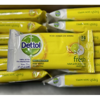 Салфетки влажные Dettol ANTI-BACTERIAL fresh 10 шт.