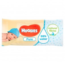 Салфетки влажные Huggies Pure 56шт