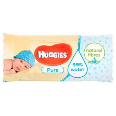 Салфетки влажные Huggies Pure 56шт