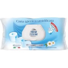 Влажная туалетная бумага FRESH CLEAN CARTA IGIENICA UMIDIFIC. 48 штук