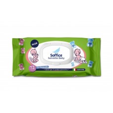 Мягкие детские салфетки с алоэ 72 шт, Италия