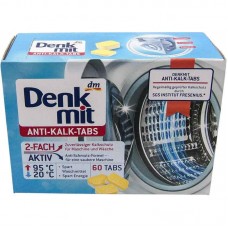 Таблетки для удаления накипи для стиральной машины Denkmit Waschmaschinenreiniger Tabs Anti-Kalk, 960 г 60 шт.