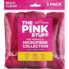 Салфетки микрофибра универсальные The Pink Stuff Multi-Clean 30 х 30 см 3 шт