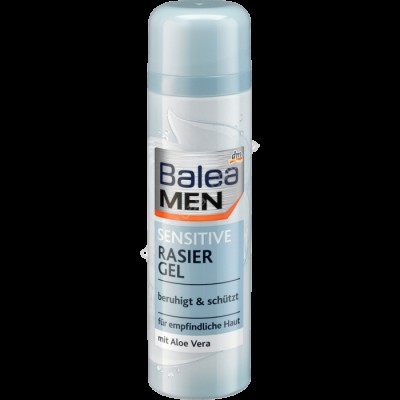 Гель д/бритья Balea men Sensitive Gel mit Aloe Vera 200мл