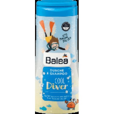 Гель+шампунь д/душа BALEA Cool Diver 300мл