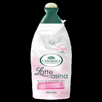 Гель-піна для душу L'angelica NEW Bath & Shower latte - D'asina 500ml / з ослиним  молочком