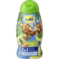 Гель+шампунь д/душа DM SauBar DschungelFruchten 2in1 250мл.