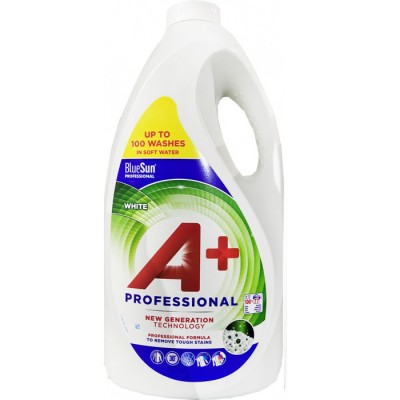 Порошок-гель для стирки А+ Professional White 5.005 л. 100 стирок