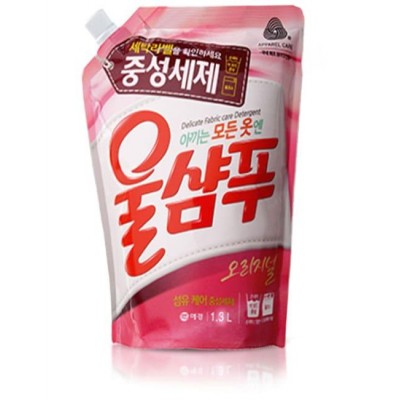 Жидкий стиральный порошок Wool Shampoo Original 1.3л мягкая упаковка