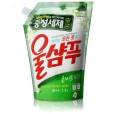 Жидкий стиральный порошок Wool Shampoo White Jasmin 1.3л мягкая упаковка