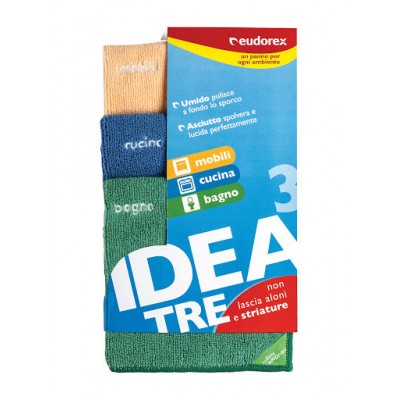 МІКРОФІБРА 3 ШТ. МЕБЛІ/КУХНЯ/ВАННА EUDOREX