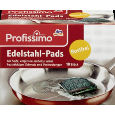 Губка для нержавеющ.поверхн. Profissimo 10шт.