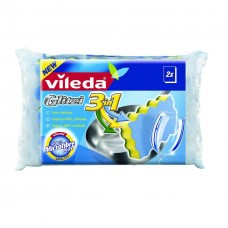 ГУБКИ ДЛЯ ПОСУДУ 2 ШТ. 00591 GLITZI 3IN1 VILEDA