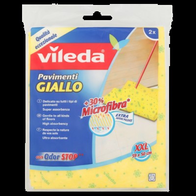 МІКРОФІБРА ДЛЯ ПІДЛОГИ 2 ШТ. PANNOGIALLO PAVIM. PZ2 VILEDA