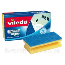 ГУБКА ДЛЯ ВАННОЇ КІМНАТИ VILEDA GLITZI SPUGNA ABRAS.BAGNO+IMPUG