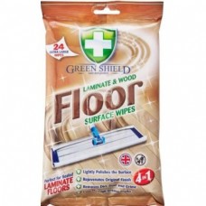Влажные салфетки Green Shield для ламината и деревянного пола 24 шт