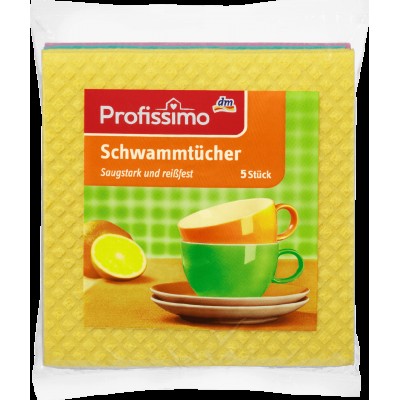 Салфетка губчатая Profissimo Schwammtücher, 5 St 5шт. /3352/