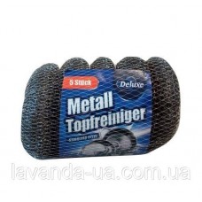 МЕТАЛЕВІ ГУБКИ ДЛЯ ПОСУДУ Deluxe Metal-Topfreiniger 5 шт. (64)