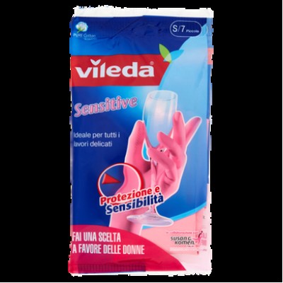 РУКАВИЦІ ДЛЯ ПРИБИРАННЯ SENSIT.ROSA PC VILEDA