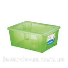 Ємність д/зберігання з кришкою Visualbox XL зелений 39x29x17