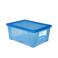 Ємність д/зберігання з кришкою Visualbox XL синій 39x29x18_13123