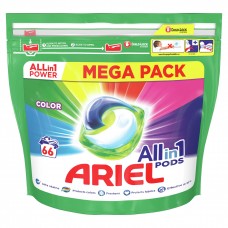 Капсулы для стирки Ariel Power Capsules COLOR ALLin1 66 стирок (пакет)