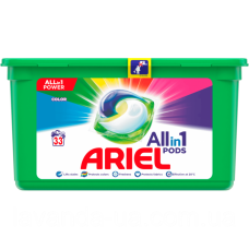 Капсулы для стирки Ariel Power Capsules COLOR ALL in1 785.4g 33 стирки