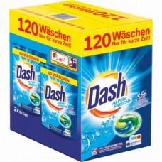 Капсулы для стирки Dash, универсальные Alpen Frische 3 in 1, 120 WA - 2,988 кг