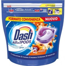 Капсулы для стирки Dash 3in1 Ambra 1004 г 40 стирки