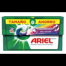 Капсулы для стирки цветного белья Ariel COLOR EXTRA CUIDADO All in Pods+, 40 шт.