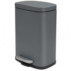 Відро з педаллю 5л метал. AKIRA сіре_10.19836