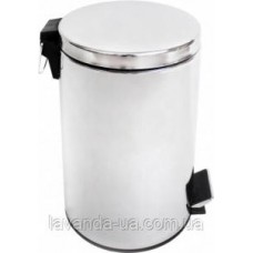 Відро з педаллю 12л, нержавіюча сталь