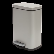 Відро з педаллю 5л метал. AKIRA сіро-корич._10.19837