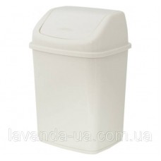 Відро для сміття 10л, біла роза, 122063-б.роза