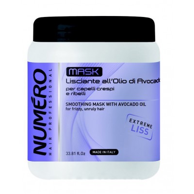 Маска для волос Brelil Numero Lisciante all`Olio di Avocado 1000мл.