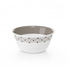 МИСКА ГЛУБОКАЯ STEFANPLAST TOSCA D19СМ. БЕЛЫЙ/СЕРЫЙ (55001)