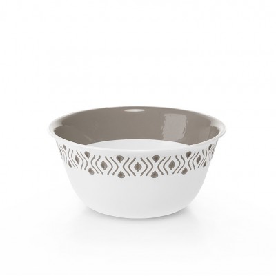 МИСКА ГЛУБОКАЯ STEFANPLAST TOSCA D19СМ. БЕЛЫЙ/СЕРЫЙ (55001)