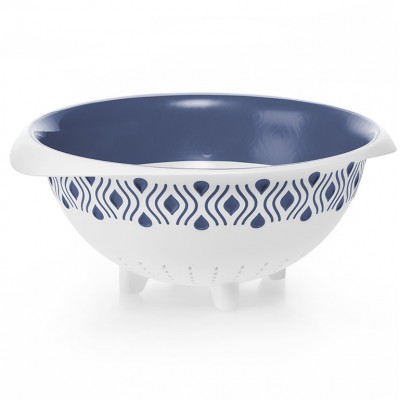 ДУРШЛАГ STEFANPLAST TOSCA D28СМ. БЕЛЫЙ/СИНИЙ (55251)