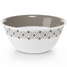 МИСКА ГЛУБОКАЯ STEFANPLAST TOSCA D29СМ. БЕЛЫЙ/СЕРЫЙ (55100)