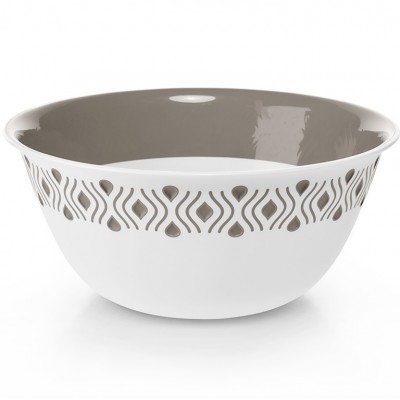 МИСКА ГЛУБОКАЯ STEFANPLAST TOSCA D29СМ. БЕЛЫЙ/СЕРЫЙ (55100)