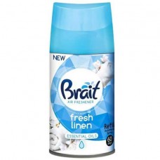 Сменный баллон для автоматического ароматизатора воздуха Brait Fresh Linen 250 мл