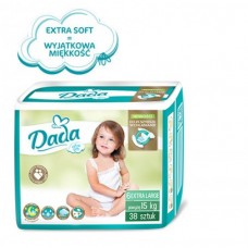 Подгузники Dada №6 Extra Soft EXTRA LARGE 15kg 38шт.