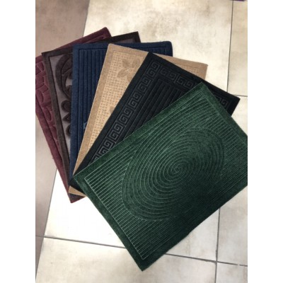 Коврик придверный резиновый РУБЧИК  б/каймы (разноцв.) 60*90см