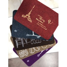 Коврик придверный резиновый б/каймы "Войлок" 40*60см