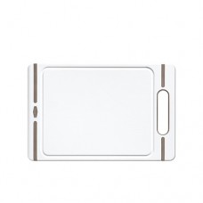 Дошка д/нарізання продуктів ITALIAN CHEF L 34x22 білий/сірий_51412